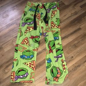 Ninja turtle fuzzy pajama pants
